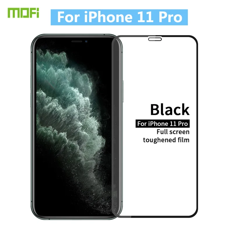 

For iPhone 11 Pro Glass MOFi 5.8'' for iPhone 11 Pro 9H Full Screen Protector for iPhone 11Pro Tempered Film