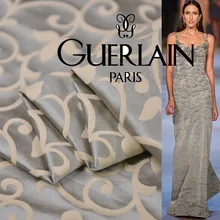 70% шелк 30% хлопок 138 см ширина 42momme бренд Bodhi Vine жаккардовая сатиновая ткань для рукоделия шитья женское платье Распродажа Новинка