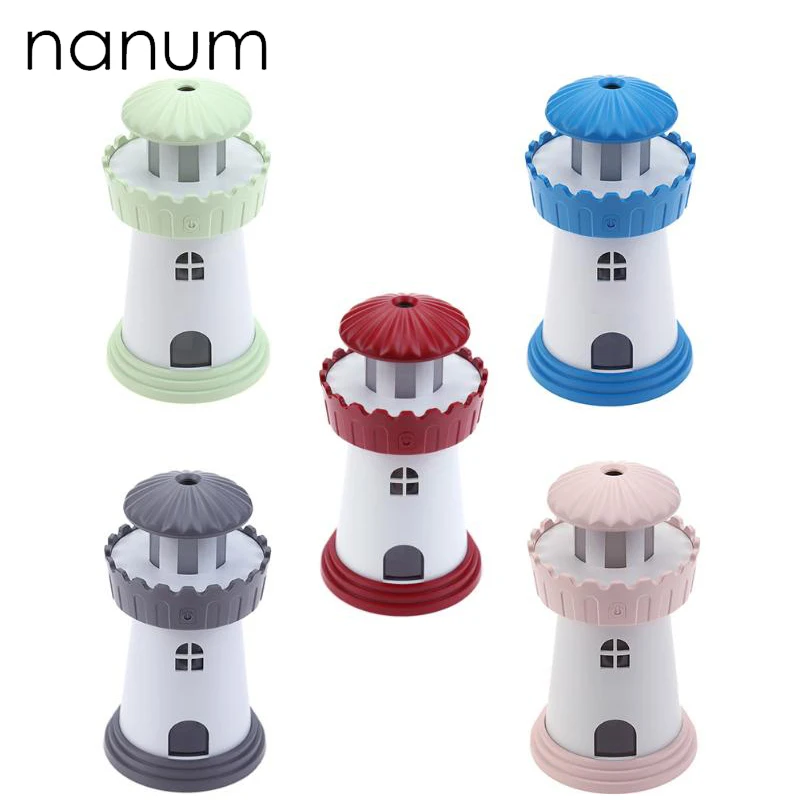 Маяк Мини USB увлажнитель Fogger ультразвуковой автомобильный домашний офис эфирное масло диффузор светодиодный свет очиститель воздуха Увлажнители