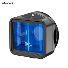 Ulanzi 1.55XT Mobile Phone Anamorphic Movie Lens 2.8:1 Wide Frame 17mm Lens Interface with Universal Phone Clips 52mm Filter