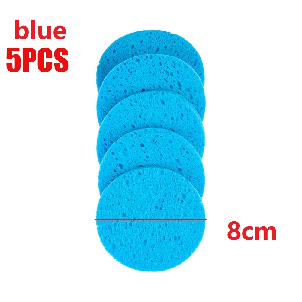 8CM 5PCS 1/4/5/6/8/12 шт./компл. многоразовый мешок из бамбукового волокна; моющиеся патронов колодки средство для снятия макияжа с ватными тампонами Очищающая Подушечка Для лица инструмент - Цвет: 8CM 5PCS