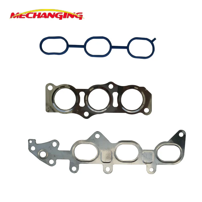1krfe 1KR FE для TOYOTA YARIS AYGO Впускной Выпускной коллектор Запчасти двигателя прокладка