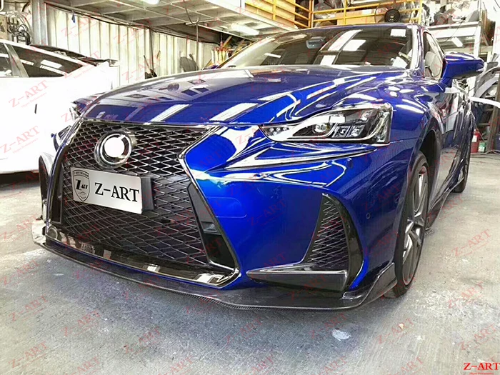 Z-ART Передняя Губка из углеродного волокна для Lexus IS200t IS250 IS300 IS300F- карбоновое волокно передний подбородок для Lexus IS