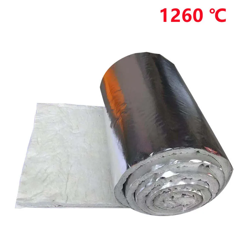 Aluminum foil Silicate Needle Blanket Ceramic Fiber Insulation Fireproof Blanket 