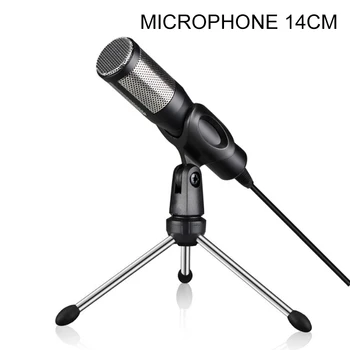 

New Professional Microphone USB Condenser with Tripod for PC Laptop Game Chat Studio Recording MicroPhone Karaoke Mic