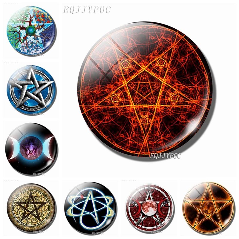 Пентакль магниты на холодильник колдовство амулет Пентаграмма ...