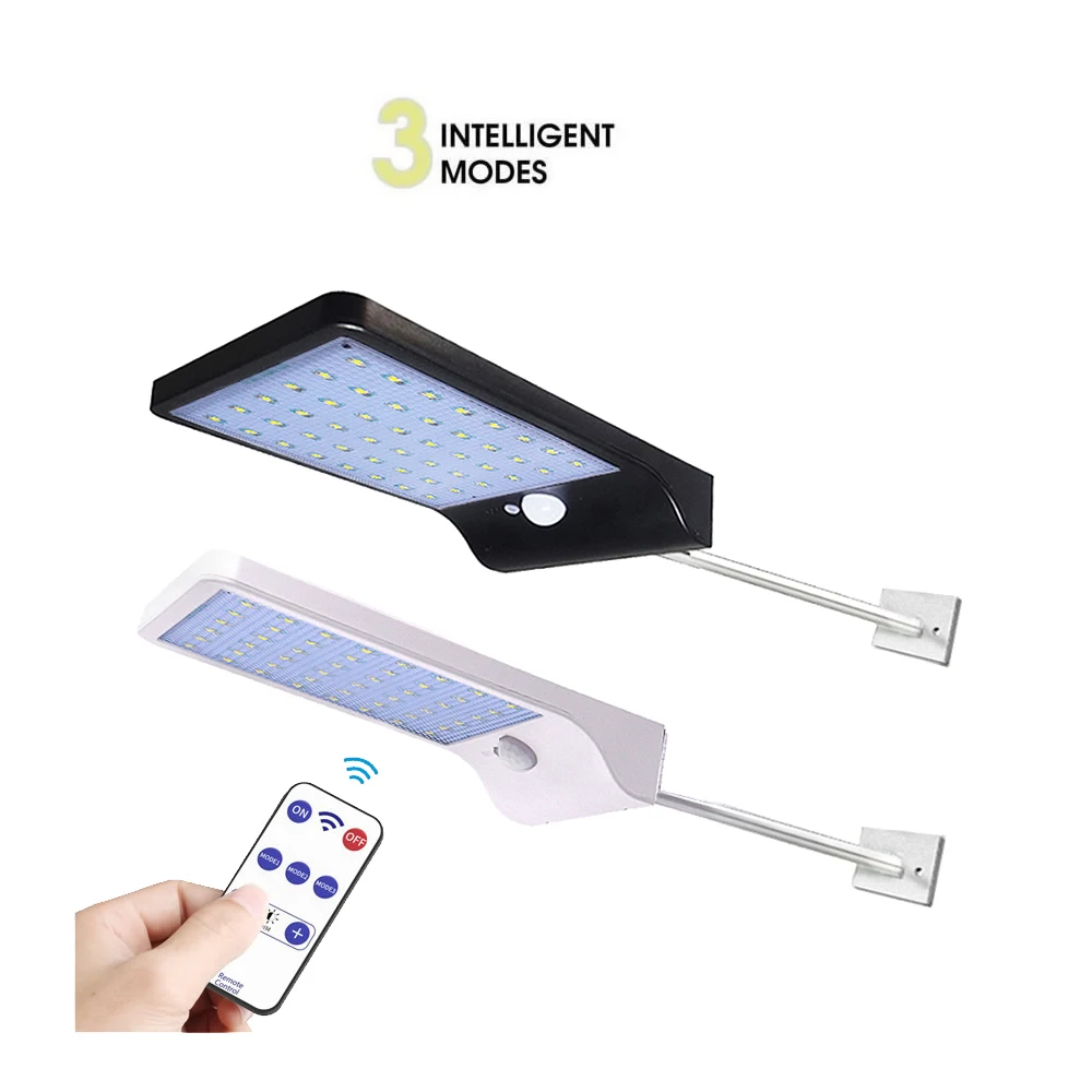 

450LM 36 LED Solar Power Street Light PIR Motion Sensor Lamps Garden Security Lamp Outdoor Waterproof Wall with pole three modes