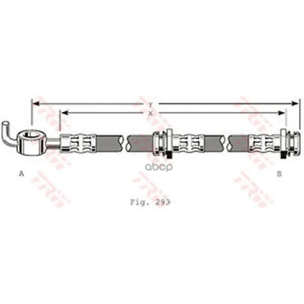 Шланг Тормозной Передний Mazda 323(Bg, Ba), 626(Ge) Phd122 TRW/Lucas арт. PHD122