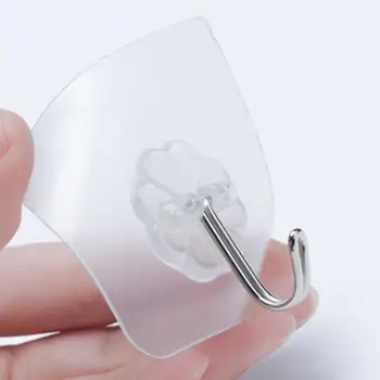 

1pc Strong Universal Transparent Suction Cup Seamless Sucker Hook Vacuum Kitchen Bathroom Wall Hooks Hanger Accessories