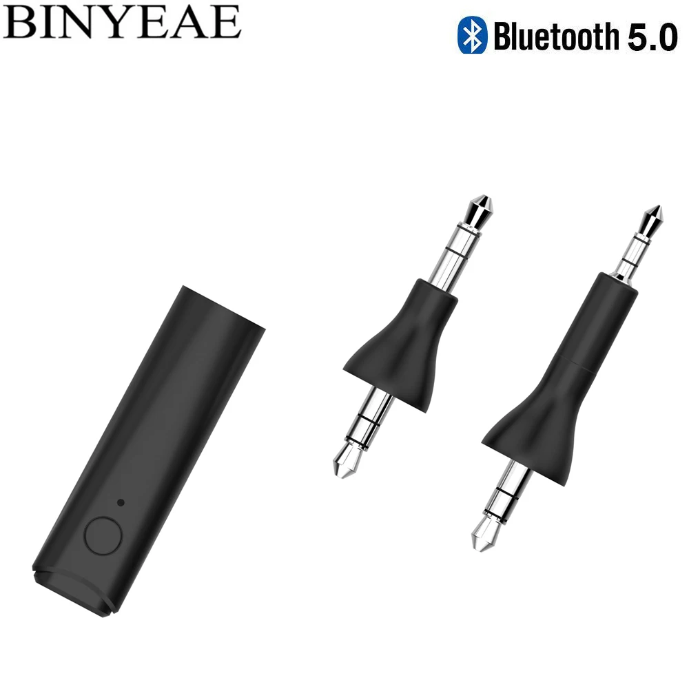 Bluetooth 5,0 стерео аудио адаптер Портативный громкой связи 2,5 мм музыкальный приемник для bose qc25 OE2 OE2i AE2 AE2i наушники с зажимом - Цвет: Black