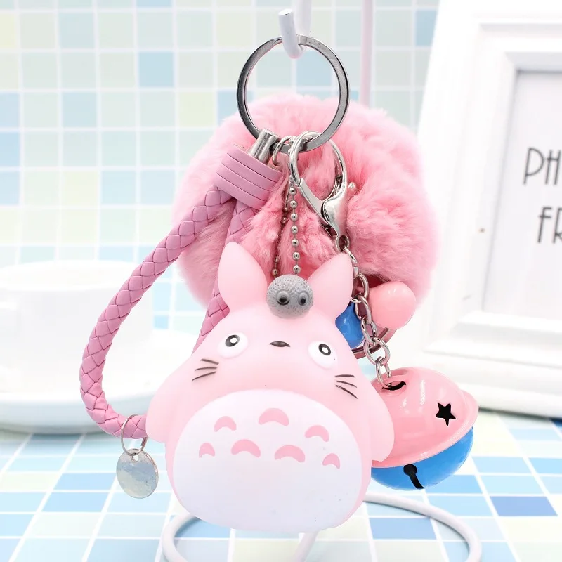 2 Горячая мини мой сосед синий Тоторо плюшевый брелок игрушка kawaii Аниме Тоторо зонтик мягкие плюшевые брелки подарок - Цвет: 2