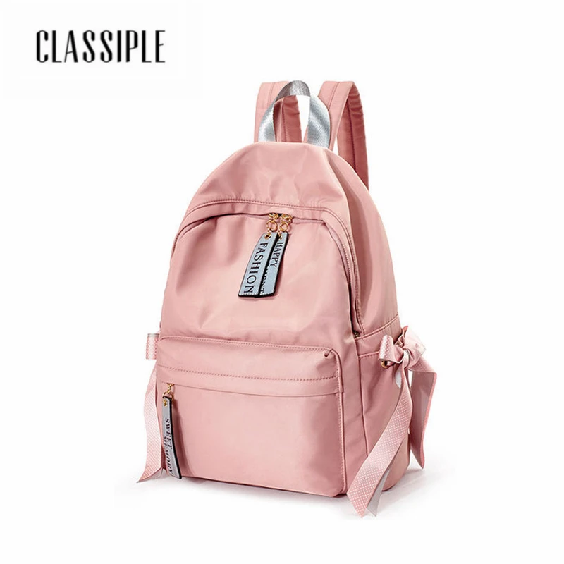 

Women Backpack Fashion Casual Pink Bow School Bags For Teenagers Girls Leisure Backpacks Female Rucksack Mall Women Backpacks