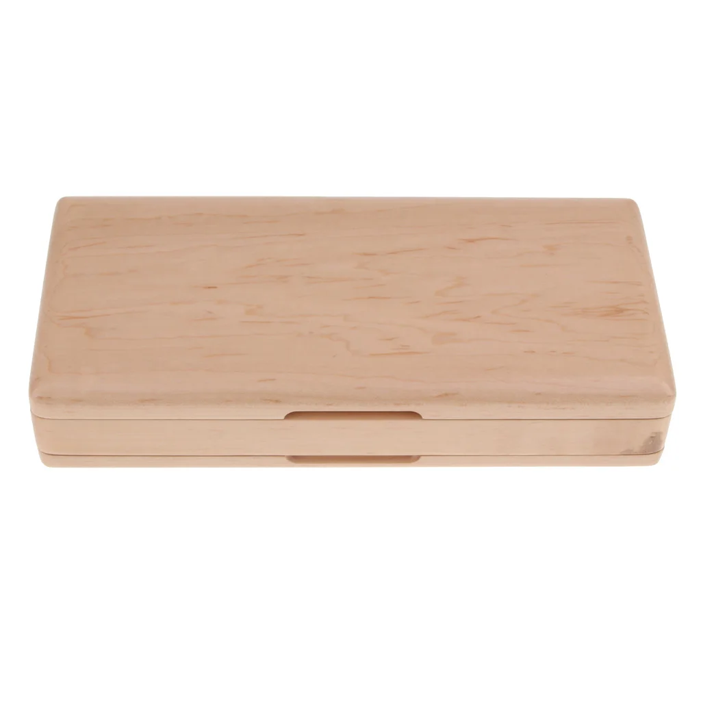 Natural Wooden Bassoon Reed Box Case For 22 Reed Protect Against