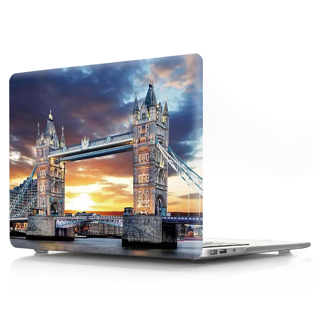 Эйфелева корпус башни для Macbook Pro 13 15 Touch Bar ручная Обложка с рисунком Mac book Air retina 12 CD