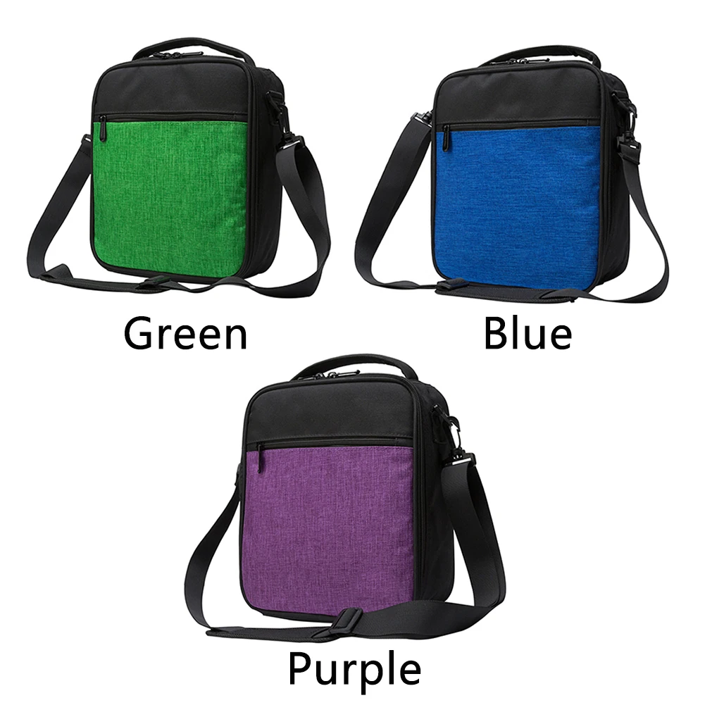 Picnic Bento Pouch Box Oxford Cloth Insulated Cooler Food Storage Tote Outdoor Fresh Organizer Office Lunch Bag Detachable Strap