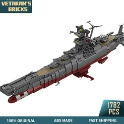 MOC – bateau de guerre Yamato, modèle Bismarck Cruiser, blocs de construction modulaires en briques, jouet de décoration pour enfant, cadeau de noël 