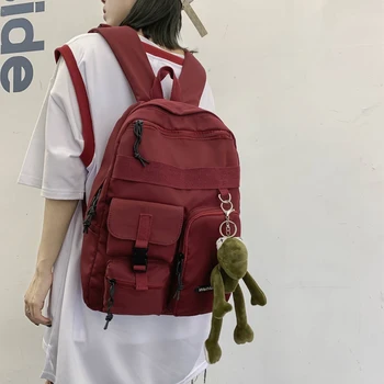 

College Students Schoolbag female ins wind Korean high school college student backpack Harajuku ulzzang large capacity backpack