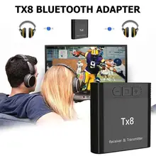 Bluetooth 5,0 беспроводной музыкальный адаптер TX8 портативный компьютер ТВ дальность действия аксессуары Отправитель домашний передатчик приемник аудио Автомобиль