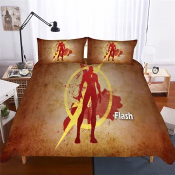 

HELENGILI 3D Bedding Set Flash Print Duvet Cover Set Bedcloth with Pillowcase Bed Set Home Textiles #SDX-02