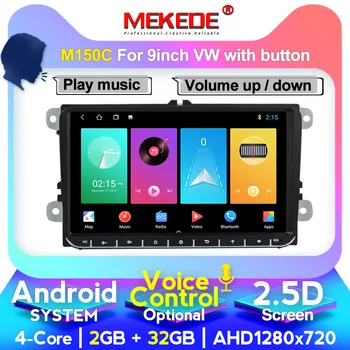 

1024x600 HD 9" 2 Din Car Radio Android GPS Navigation Multimedia player for VW Passat Golf MK6 Jetta POLO Touran Seat WIFI
