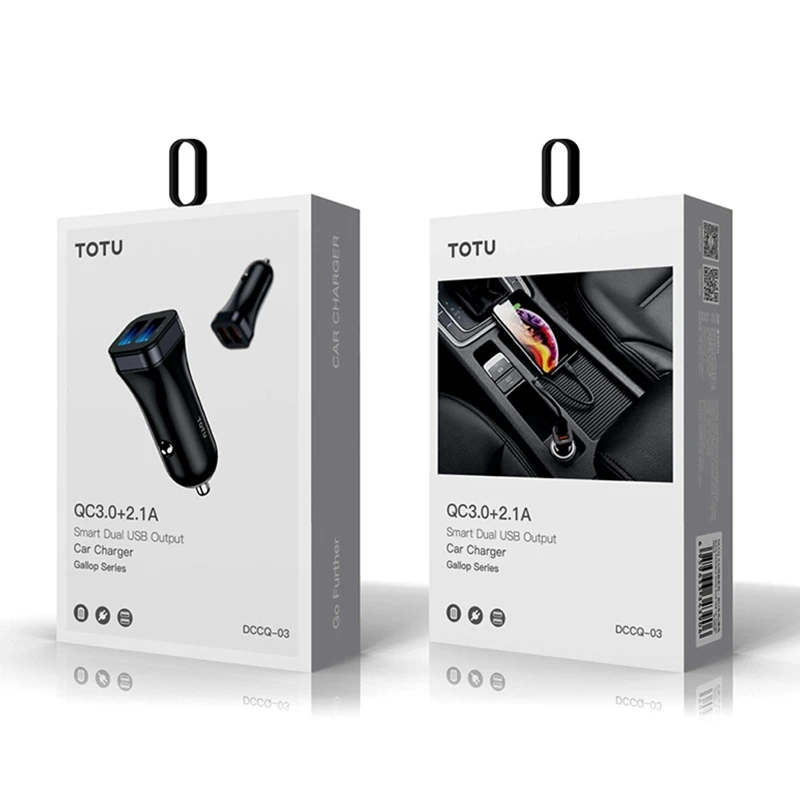 TOTU телефон usb зарядный кабель мини двойной USB Автомобильное зарядное устройство для мобильного телефона