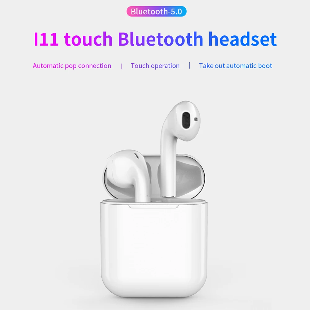 

Mini Bluetooth Wireless Earphone TWS Touch Control Bluetooth Heatset With Mic For Iphone X 7 8 Huawei P20 P30 Xiaomi 1pc
