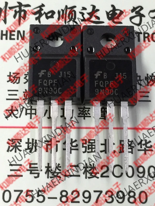 5 шт., новые оригинальные кнопки FQPF9N90C TO-220F 900V 9A