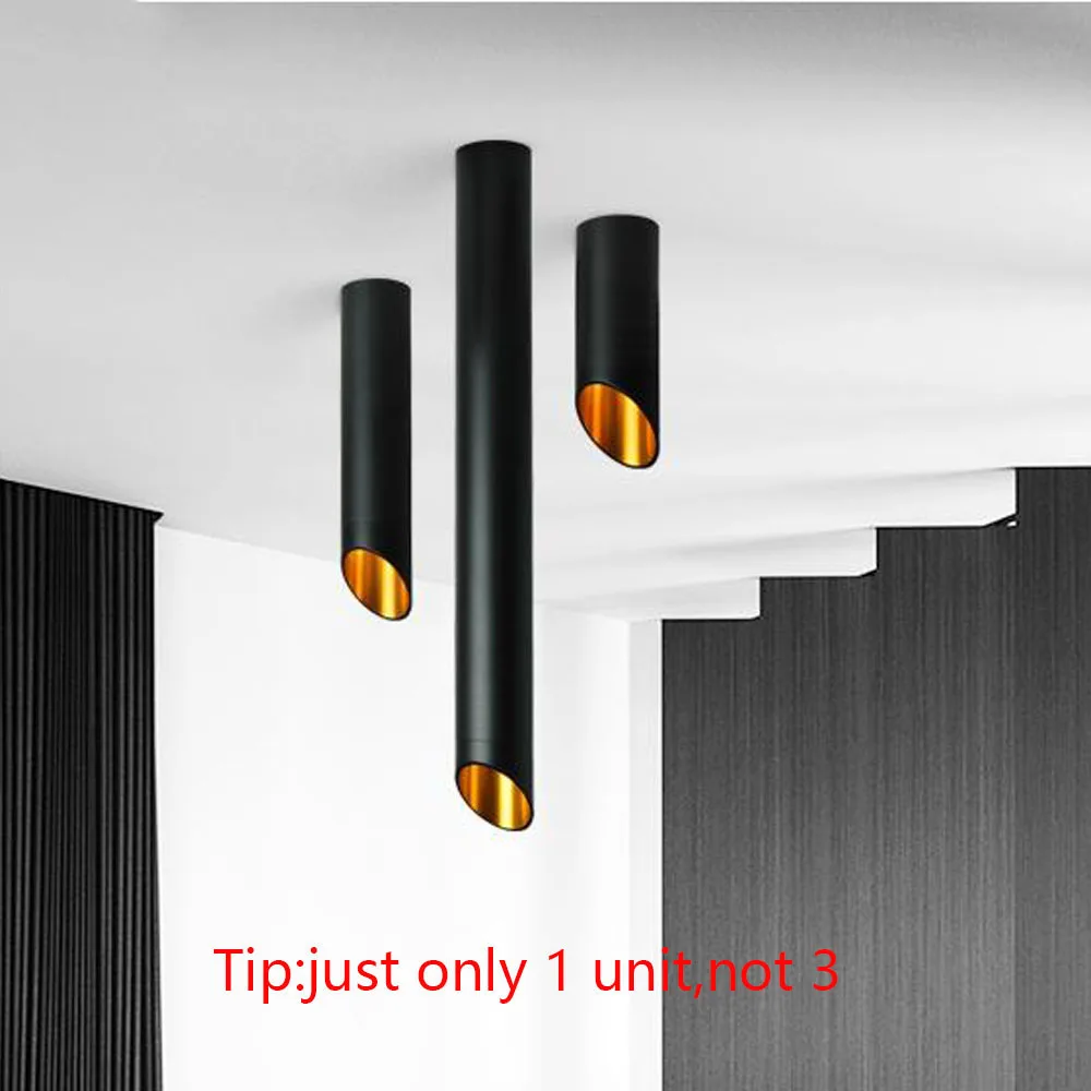 LED Ceiling light Cord lamps Spot light Replaceable GU10 Dia60mm 6W Kitchen Pipe Tube Lamp Dining Room Bar Home renovation