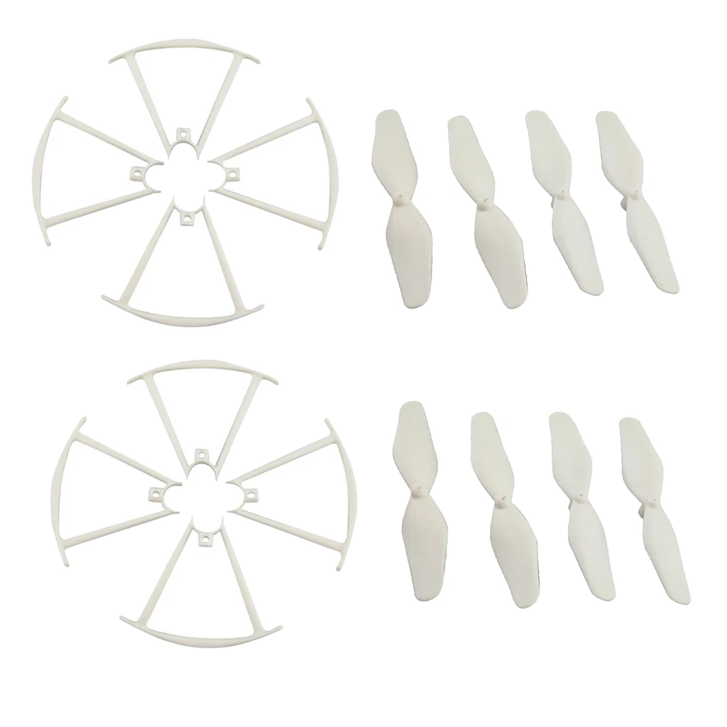 8 Pair Blade Protective Covers + Propellers for SYMA X20 X20W RC Drone Parts