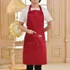 Adjustable Bib Apron Waterproof Stain-Resistant with Two Pockets Kitchen Professional Chef Cooking Apron ► Photo 3/6