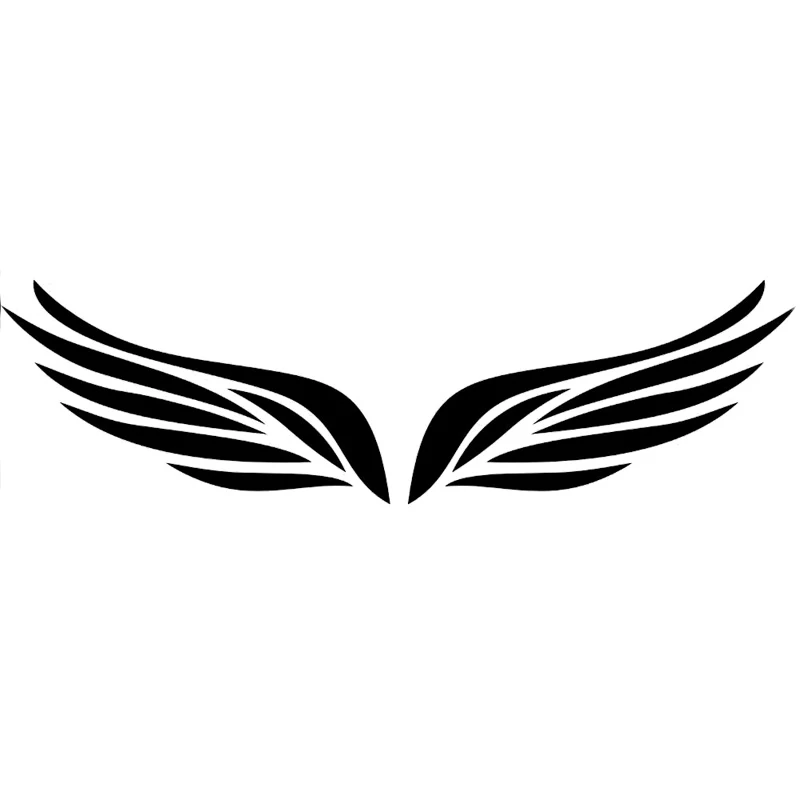 

JuYouHui Exterior Accessories Decal Bird FEATHER Angel Wings Fashion Car Sticker Black/white Vinyl Car-styling Decals