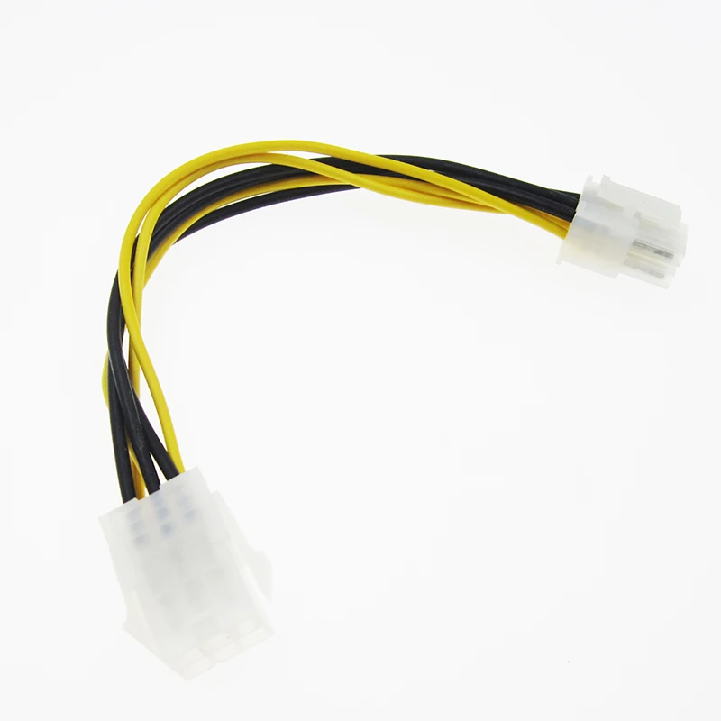 

2019 new 20 cm PCI Express computer cable 4 6 pin to 8 pin female power adapter cable BBC durable Hot