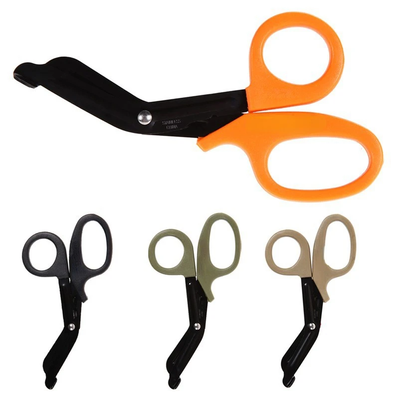 EDC Shears Paramedic Medical EMT Emergency Scissors Bandage Cutter Outdoor Tactical Gear Paracord Pocket Tool Camping Hiking medical scissors,tactical scissors