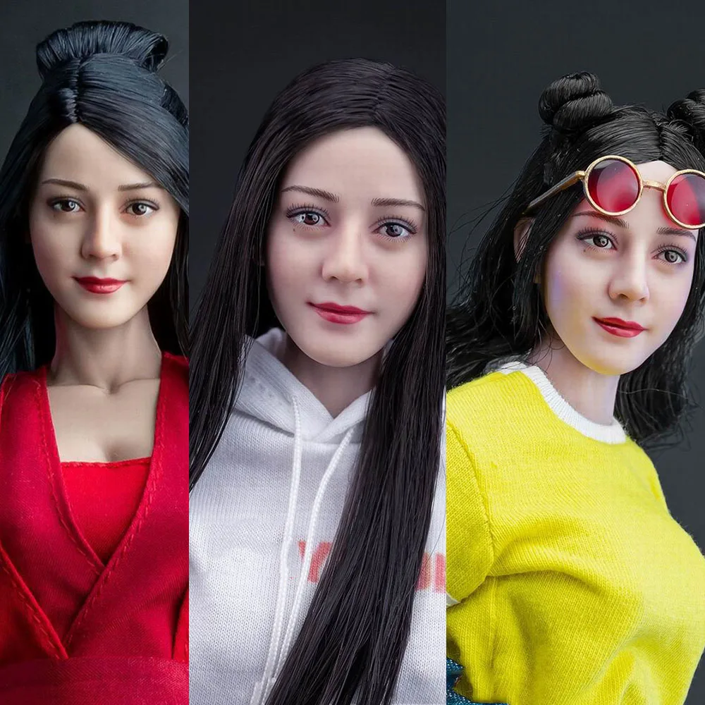 

In Stock 1/6 Scale VCL-1006 VC 3.0 Female Asian beauty head carving FX08 A/B/C Dilraba head BODY SET