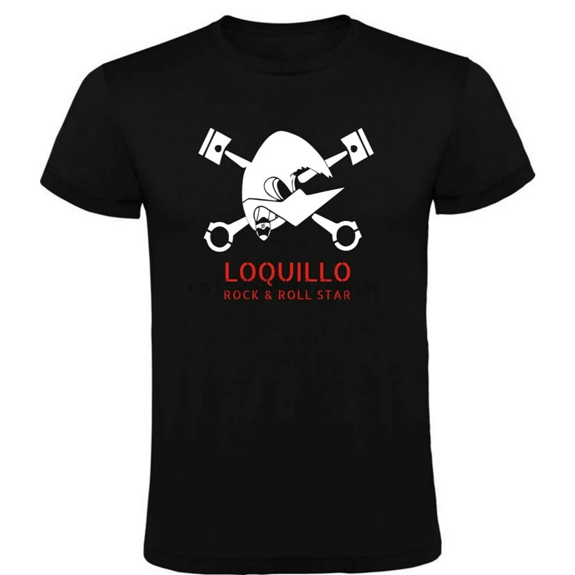 Camiseta Loquillo Y Los Trogloditas Negra лучшие рождественские подарки футболка | Мужская одежда