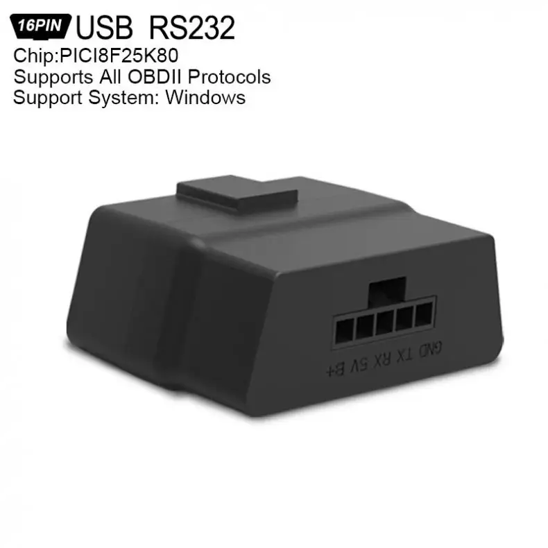 V1.5 PICI8F25K80 RS323 Бесплатный накопитель USB сканер беспроводной интерфейс авто интерфейс считыватели кодов диагностический инструмент OBDII протоколы