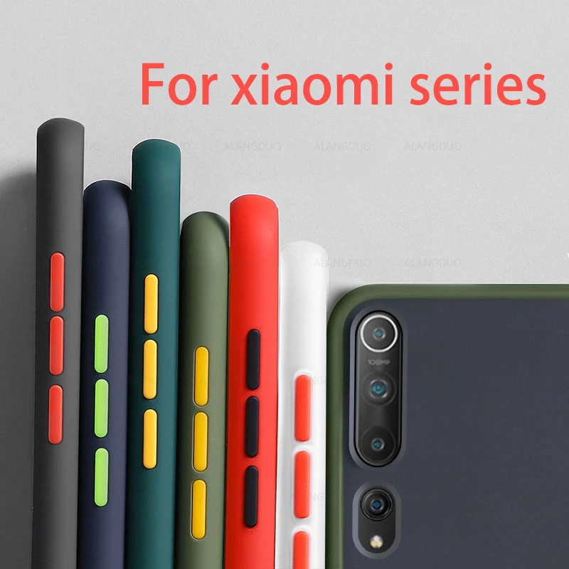 Бронированные чехлы для Xiaomi Redmi Note 8 Pro 7 5 8T 8A 9pro Mi POCO X3 9T 9 Lite прозрачные на