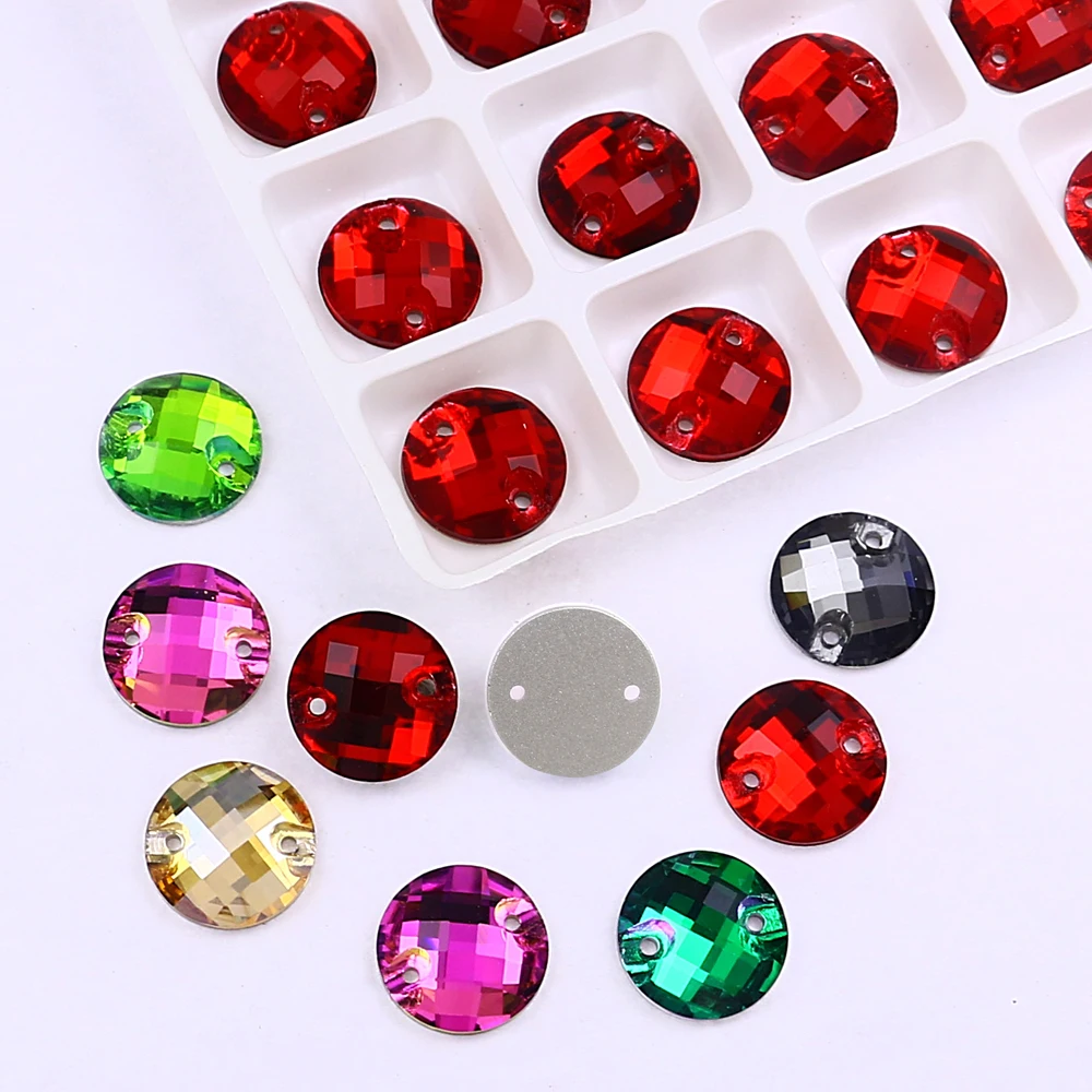 Rivoli Sew on Rhinestones Crystal AB Stones Glass for Clothes Sewing Applique 