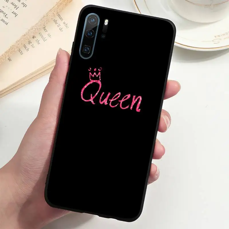 huawei silicone case King Queen Crown Phone Case For Huawei P20 P30 P40 lite Pro P Smart 2019 Mate 10 20 Lite Pro Nova 5t cute phone cases huawei Cases For Huawei