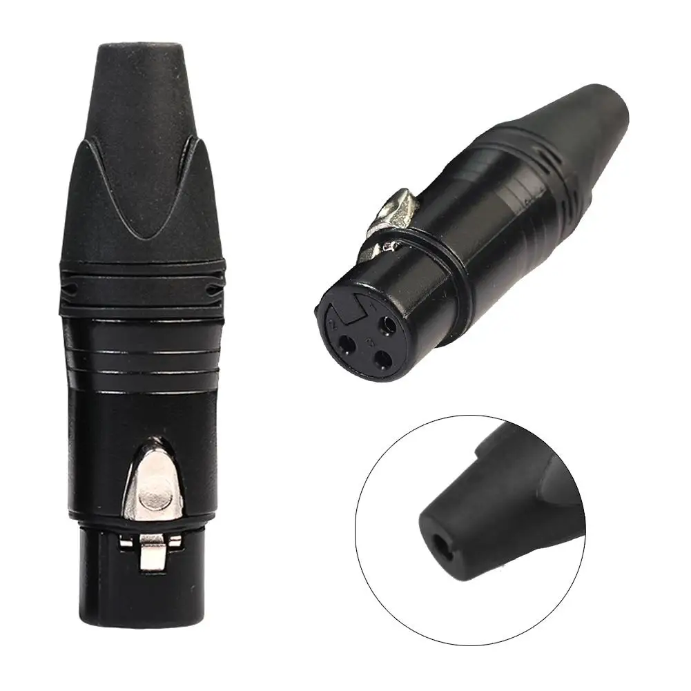 DIY Микрофон XLR 3Pin гнездовой разъем кабельный под пайку MIC адаптер|Коннекторы и