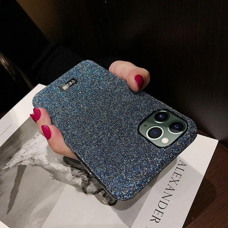 blingbling glitter Diamond Shining luxury Shockproof Back Case Cover For iPhone 13 Pro Max XS MAX 14 12 11 15 8 Plus funda girl