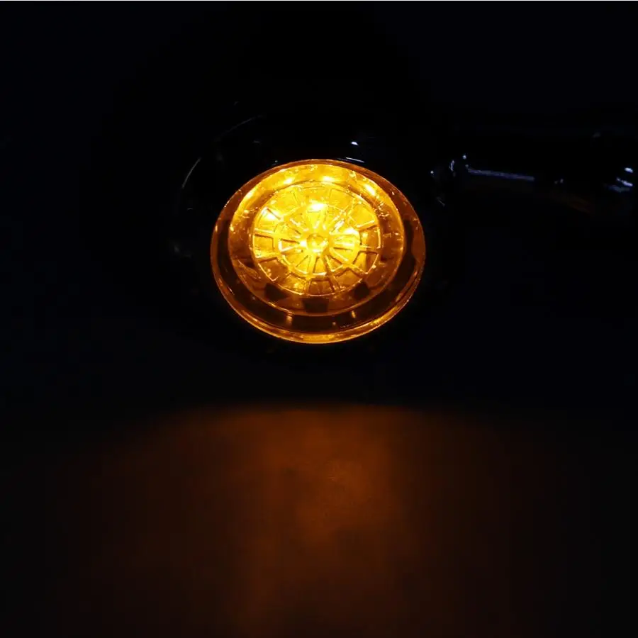 2 шт. серебристый хром Мотоцикл 10 мм рулевое управление мигающий светодиодный светильник поворотники индикаторная лампа Запчасти для мотоциклов