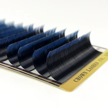 Ombre nero blu C D 0.10 0.07 7-15mm ciglia bicolore bicolore spedizione gratuita CrownLASH