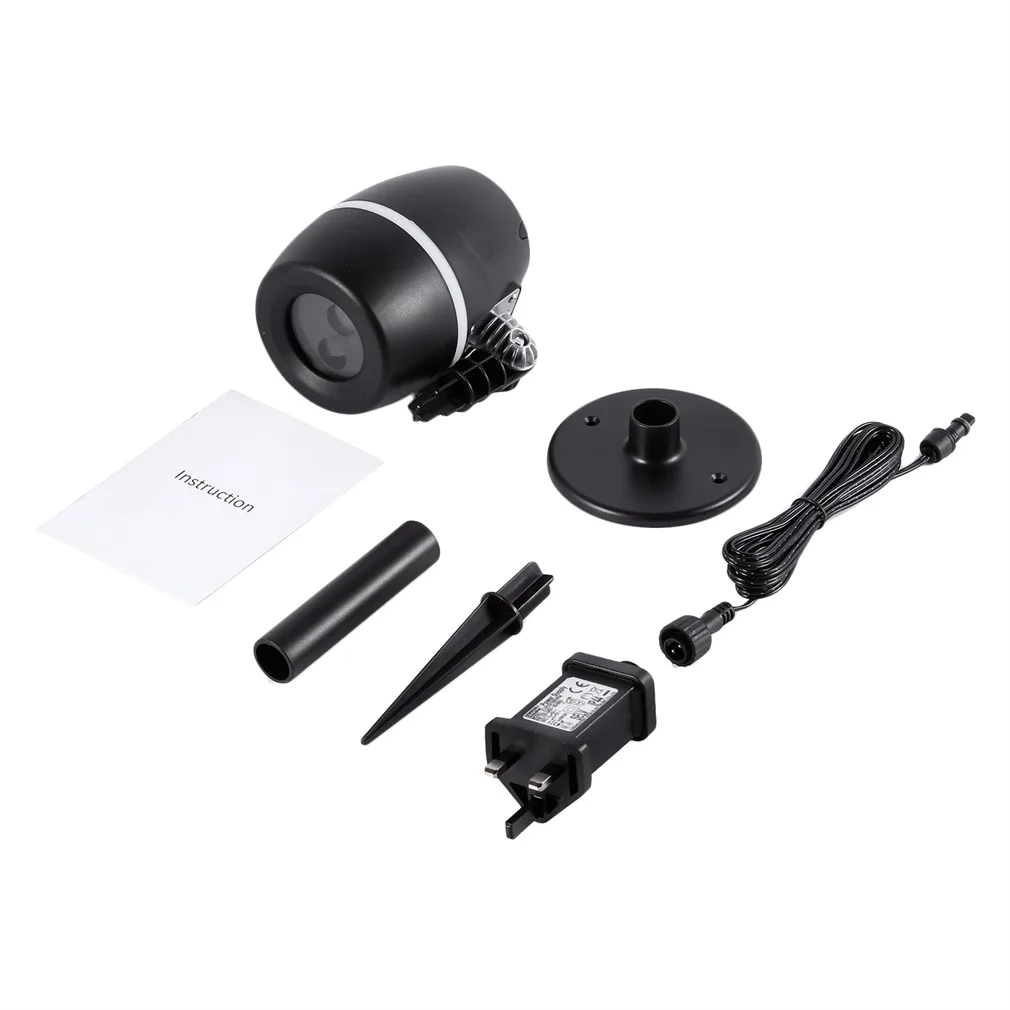 

QQ Egg Shape Red & Green Red & Blue Galaxy Laser Shower Laser Light Projector Holiday Twinkling Star Lights Garden Decoration