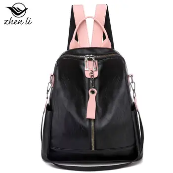 

Women Lady Leather Backpack Girls School Backpack Travel Daypack Shoulder Bag