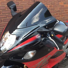 Pare-brise noir pour Suzuki Hayabusa GSX1300R GSXR GSX 1300 R 1999 2000 2001 2002 2003 2004 2005 2006 2007