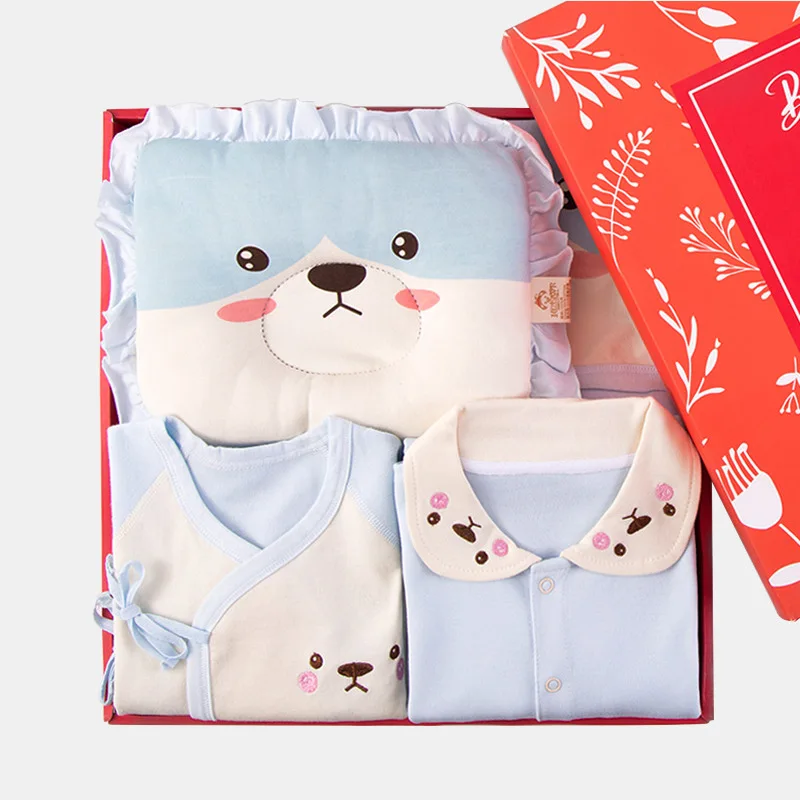 Newborns Gift Box Clothes for Babies 0-3 Month 6 Pure Cotton Set Spring And Autumn Summer Newborn Baby Supplies BABY'S FIRST Mon
