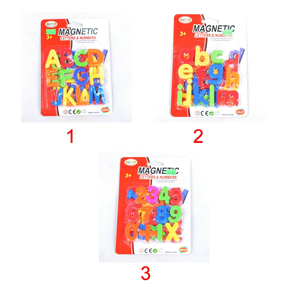  3D Kids Letters And Numbers Magnetic Toy Fridge Magnets Early Education Stickers Plastic Teaching A - 4000099898238