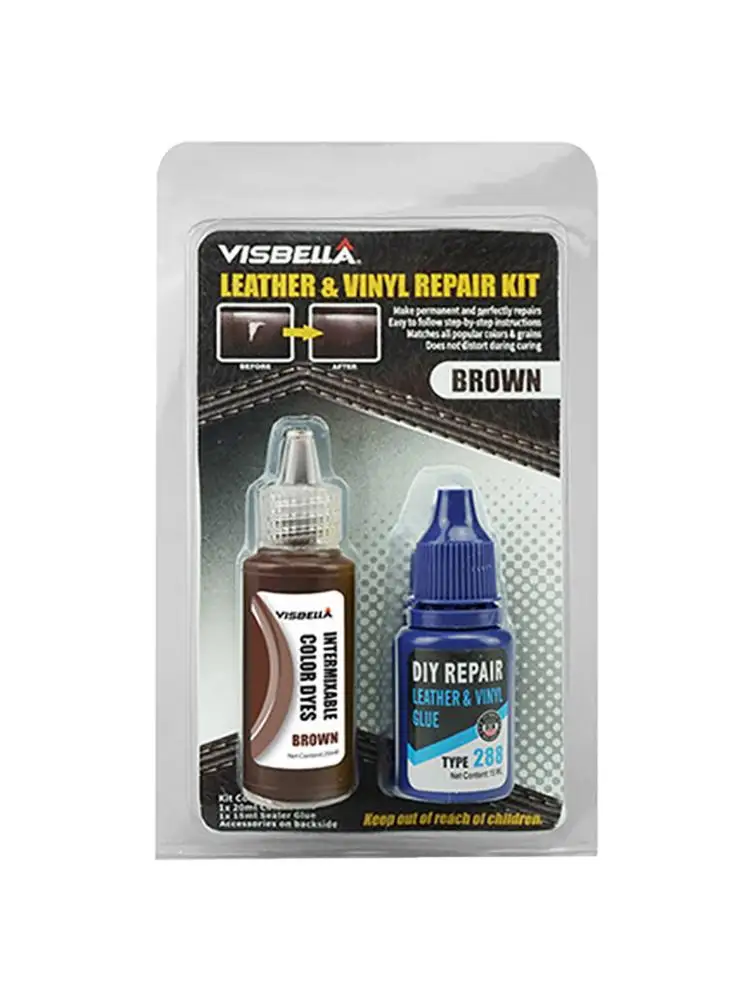 

1 Set Of Liquid Leather Vinyl Repair Kit Seat Hole Crack Auto Car Cloth Patch Repair Kit Leather Restore Tool