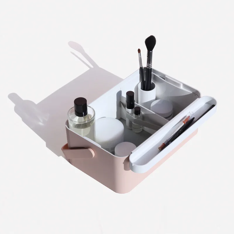 

MUID New Products LED Light Storage Makeup Mirror Large Capacity Creative Cosmetic Mirror with Lamp-Separation